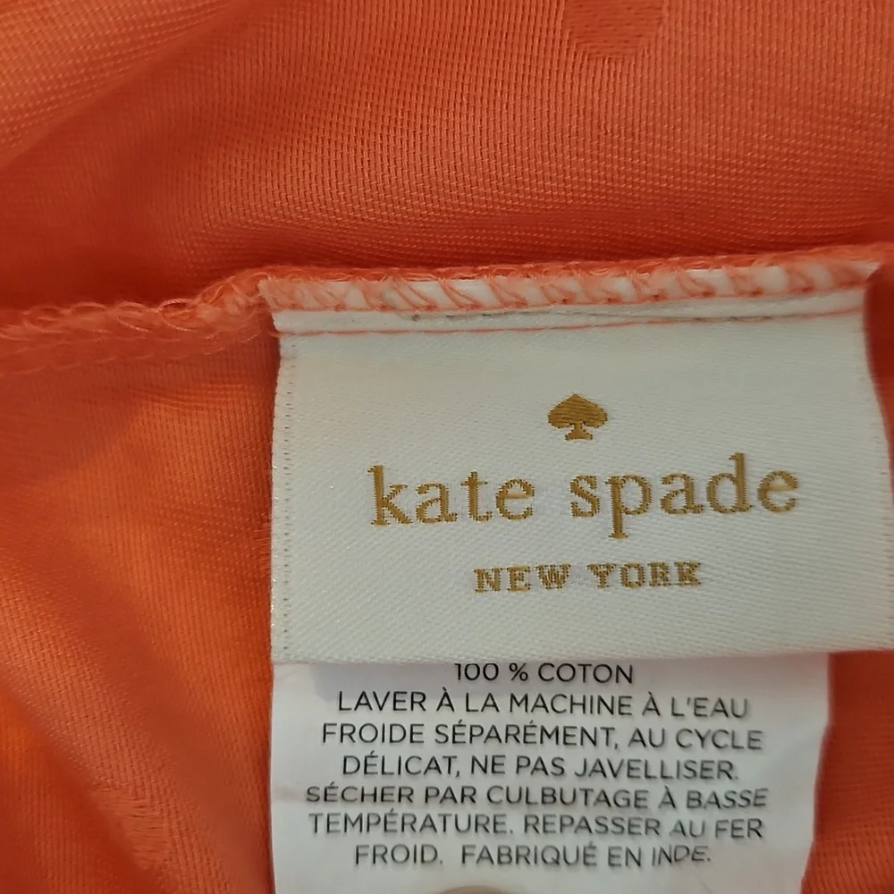 Kate Spade Coral Swiss Dot Cotton King Pillowcases